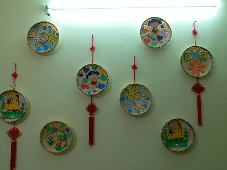 幼儿园美工区活动笸箩创意diy环境布置装饰